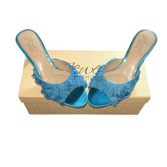 Badgley Mischa Blue Satin Slip-on Kitten Heel
Sandals(Size 7) - Picture 3 of 8